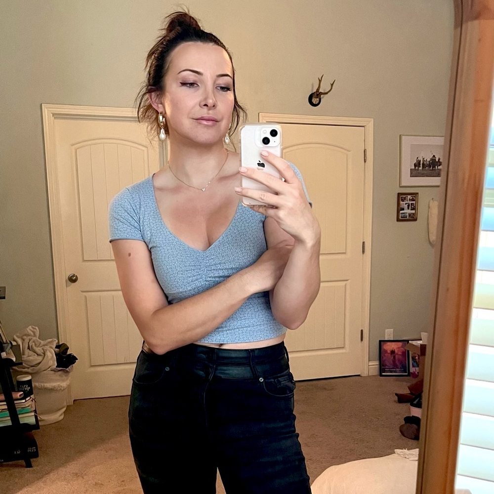Blue brandy Melville tee